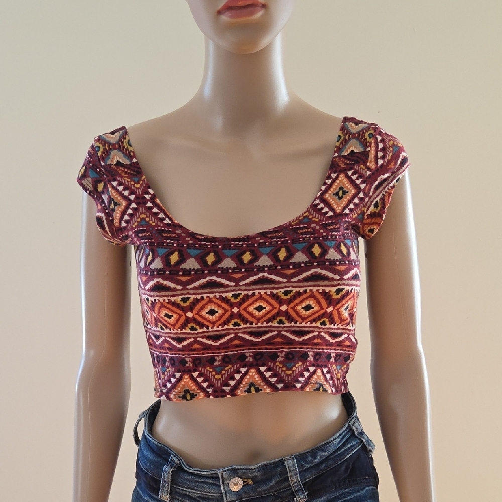 Patterned Crop Top